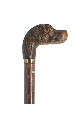 chien-en-resine-sur-baton-en-hetre-teinte-fonce